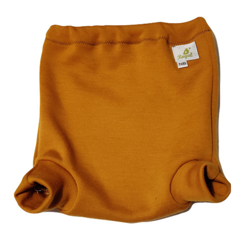 Villavaippahousu merinointerlock okra NB 0-3 kk