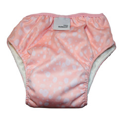L 10-16 kg Royalkestot kuivaksiopetteluhousut Dots persikka joustofroteella