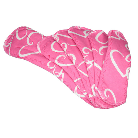 Kokeilusetti 2+2+1+1 setti SENSITIVE trikoo Sydämet pinkki