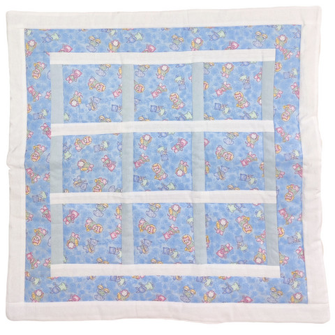 Puuvillapeitto Muusikot sininen 55x55 cm