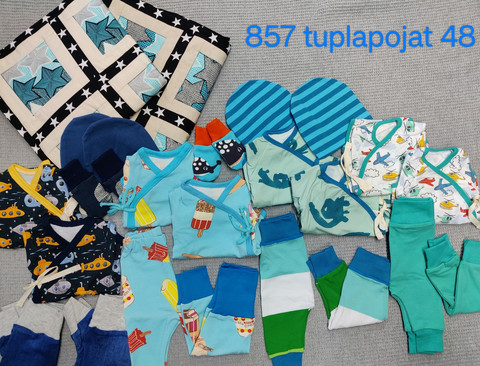 Pakkaus tuplapojat koko 48 nro 857
