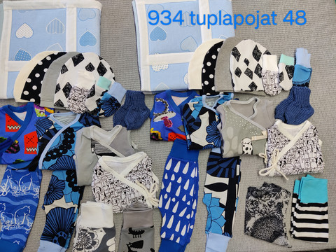 Pakkaus tuplapojat koko 48 nro 934