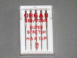 Ompelukoneen neula Organ 130/705H HAX1SP Super stretch 75/11, 5/pak