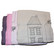 Sebra luomuharso City pink 75x75 cm 4 kpl setti