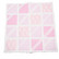 Puuvillapeitto Pitsinauhat vaaleanpunainen 60x60 cm