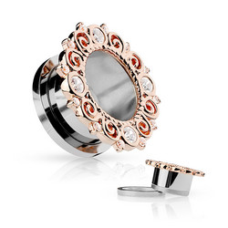 Tunneli 12mm, Rose Gold Vintage Rim