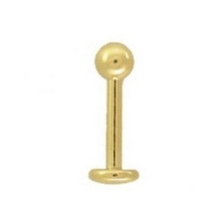 IMPLANT GRADE TITANIUM Labret Goldline 1.2mm/3mm)