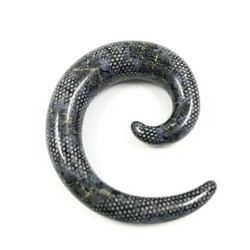 Venytyskoru, spiraali Grey XL 12mm (harmaa)