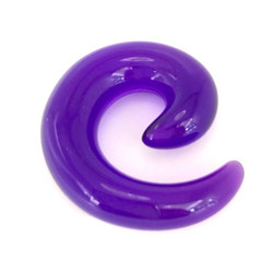 Venytyskoru, spiraali Dark Purple 12mm (tummanvioletti)