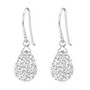 Hopeiset korvakorut, Crystal Teardrop (kirkas pisara)