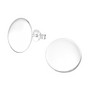 Hopeiset korvanapit, MINIMALISM/Flat Circle (size L)