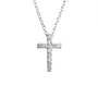 Hopeinen kaulakoru, Cross with Cubic Zirconia