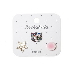 Lasten sormussetti, Rockahula KIDS|Glitter Cat Ring Set