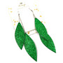 LEMPI-korvakorut, Laura (vihreä glitter, kaksiosainen)