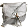 Laukku/DL.PARIS|Silver Handbag with Tassels
