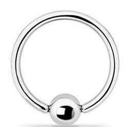 Lävistysrengas, BCR SURGICAL STEEL (1,2mm/3mm)