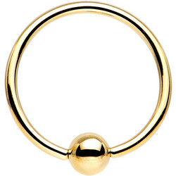 Lävistysrengas BCR  TITANIUM GOLDLINE PREMIUM (5MM ball)