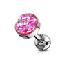 Rustokoru/traguskoru, Druzy Stone in Pink