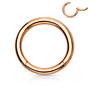 Lävistysrengas, Hinged Segment Ring in Rosegold 1,2mm/useita kokoja