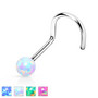 Nenäkoru, Opal Ball 316L Surgical Steel Nose Screw 1mm/valittavana 4 väriä