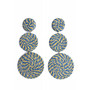 Korvakorut, ATOLL-PALME| Rattan Earrings in Blue