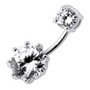Titaaninen napakoru, Tupla Cubic Zirconia (hopea)