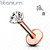 Rustokoru/traguskoru, Titanium Round CZ Rosegold (kaksi pituutta)