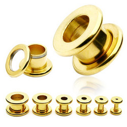Tunneli 5mm, Basic Gold