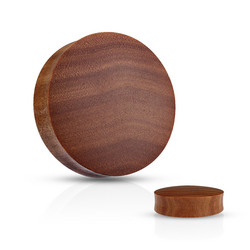 Plugi 14mm, Organic Saba Wood  (puinen plugi)