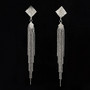 Korvakorut, Trendy Strass Earrings in Silver