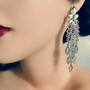 Korvakorut, Beautiful Strass Earrings in Silver
