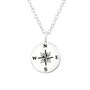 Hopeinen kaulakoru, Compass