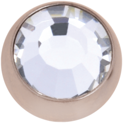 Lävistyskorun irtopallo, Rosegold Diamond 1,2mm/useita eri kokoja