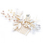 Hiuskoru, hiuskampa/ROMANCE, Pink Champange Flowers in Rosegold