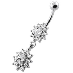 Titaaninen napakoru|Kaunis roikkuva Cubic Zirconia -napakoru