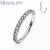 Lävistysrengas, Titanium Hinged Segment Hoop Rings with CZ