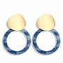 Korvakorut, Delicate Blue Marble Earrings