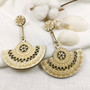 Puiset korvakorut, Natural Bohemian Earrings with Lace Decoration