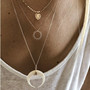 Kerroskaulakoru, FRENCH RIVIERA|Sun Layer Necklace in Gold