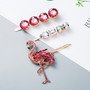 Hiuskoru, pinni|SUGAR SUGAR, Pink Flamingo Clip Set