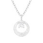 Hopeinen kaulakoru, Elegant Silver Necklace with CZ
