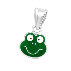 Lasten hopeinen riipus, Green Frog -vihreä sammakko