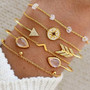 Rannekorusetti, FRENCH RIVIERA|Pretty Gold Boho Bracelets