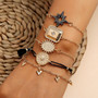 Rannekorusetti, FRENCH RIVIERA| Black & Gold Explorer Bracelets