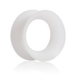Tunneli 10mm, Thin Silicone in White