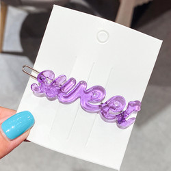 Hiuskoru/pinni, Sweet in Lilac -lila tekstipinni