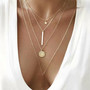 Kerroskaulakoru, FRENCH RIVIERA|Four Layer Necklace in Gold