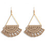 Korvakorut, Macrame in Beige -beiget makrameekorvakorut