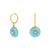 Korvakorut, BOHM PARIS|Boucles D'oreilles Elly avec pierre howlite