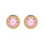Korvakorut, BOHM PARIS|Boucles D'oreilles Miel avec cristal rose